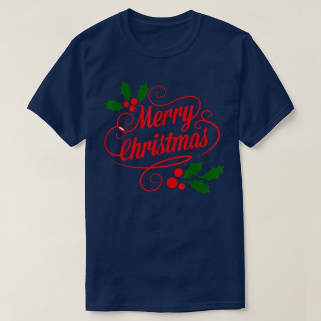 Merry Xmas Christmas Vibes In December For Men Wom T-Shirt (Design Front)