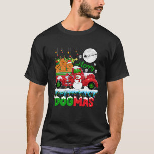 Merry Xmas Dog Santa Reindeer Elf Poodles On Picku T-Shirt