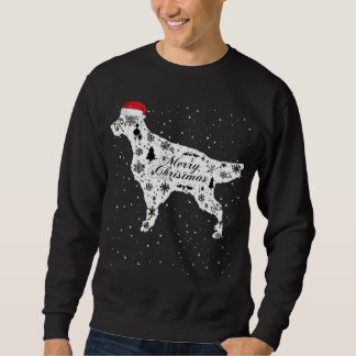 Merry Xmas English Setter Dog Christmas Sweatshirt