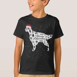 Merry Xmas English Setter Dog Christmas T-Shirt