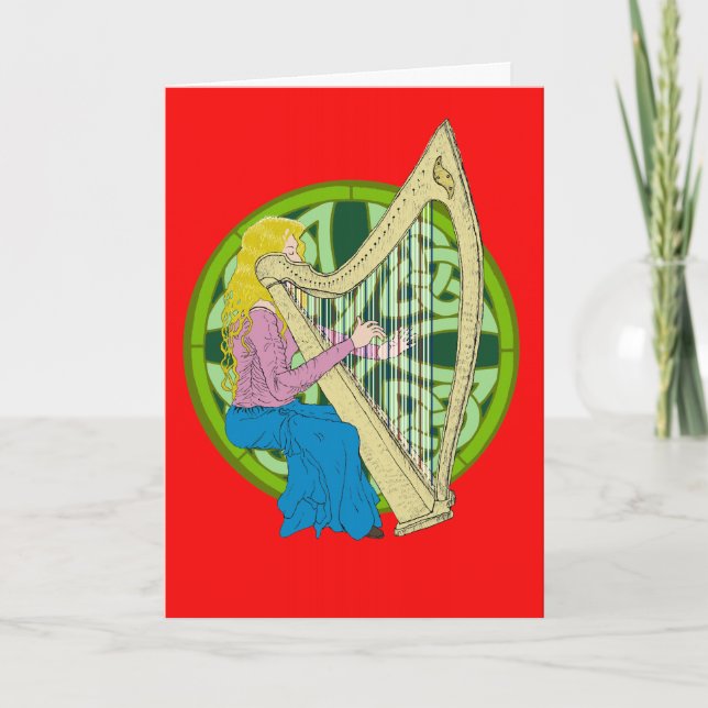 Merry Xmas & Harpy New Year! Holiday Card (Front)