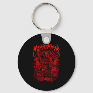 Merry Xmas Heavy Metal Band Parody Death Metal Vin Keychain