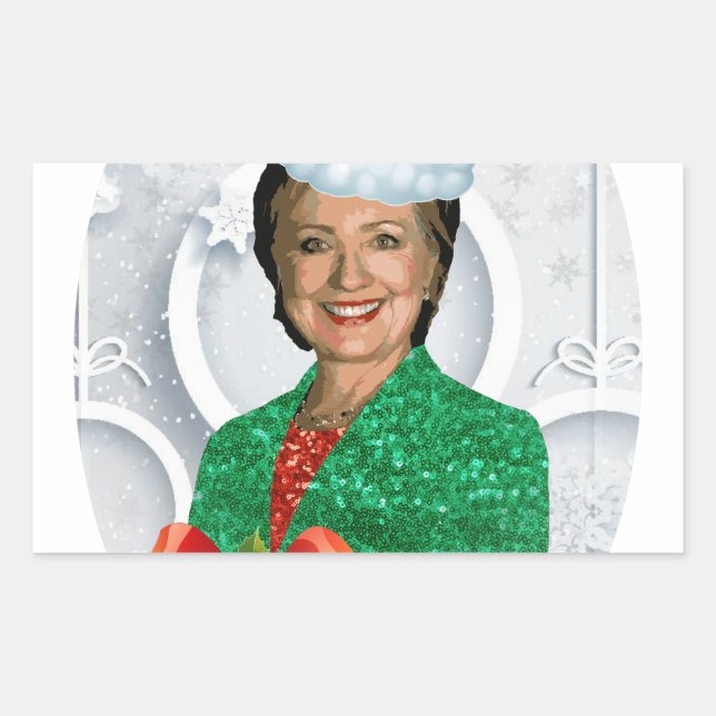 merry xmas Hillary clinton Sticker (Front)
