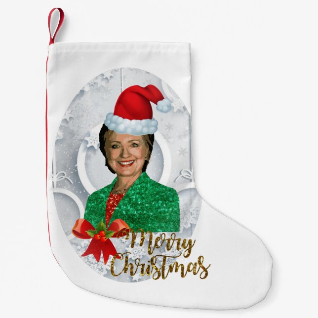 merry xmas Hillary clinton stocking (Front)