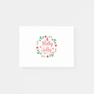 Merry Xmas Holly Jolly Post-it Notes