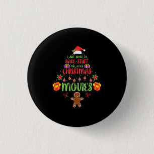 Merry Xmas I Just Want To Bake Stuff 1 Inch Round Button