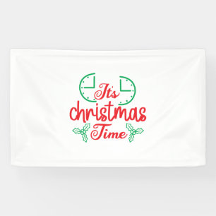 Merry Xmas It Is Christmas Time Banner