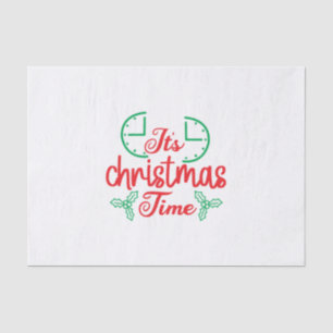 Merry Xmas It Is Christmas Time Tissue Paper