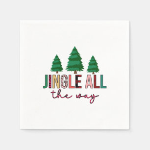 Merry Xmas Jingle All The Way Napkin