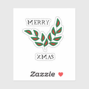 Merry Xmas Leaf 