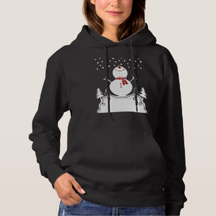 Merry Xmas Let It Snow  Snowman Christmas Snowflak Hoodie
