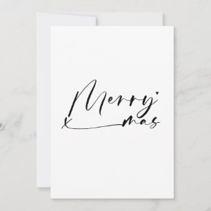 Merry Xmas - minimalistic typography card