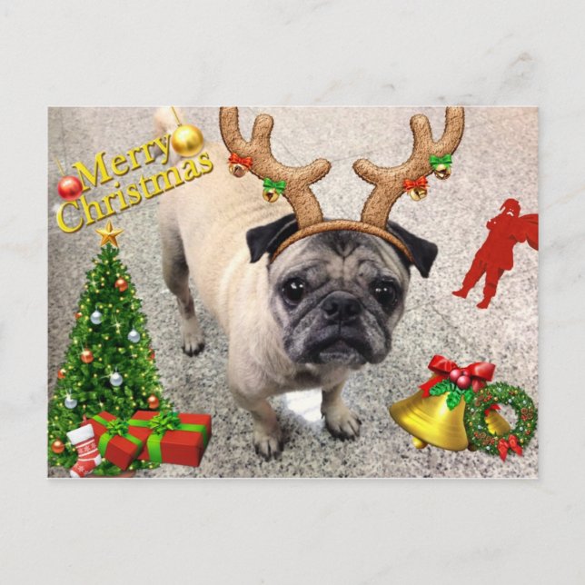 Merry X'mas Postcard Machi (Front)