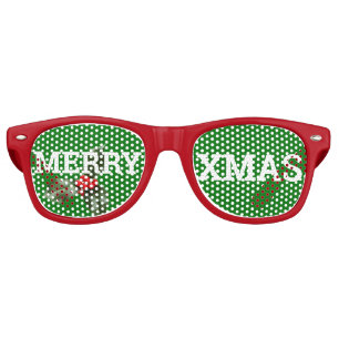 MERRY XMAS rétro Shades / Fun Party Lunettes de so