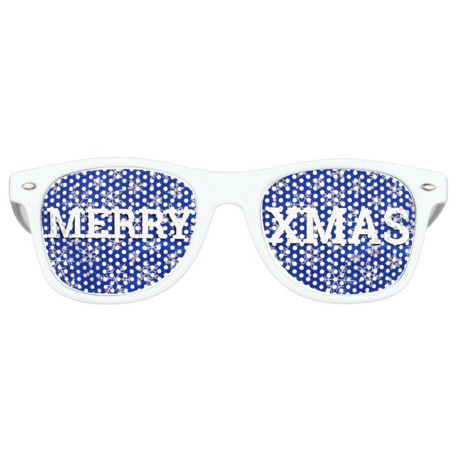 MERRY XMAS rétro Shades / Fun Party Lunettes de so (Devant)