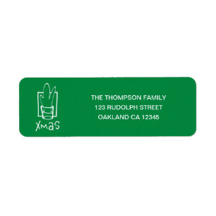 Merry Xmas Return Address