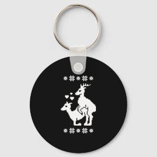 Merry Xmas Ugly Christmas Keychain