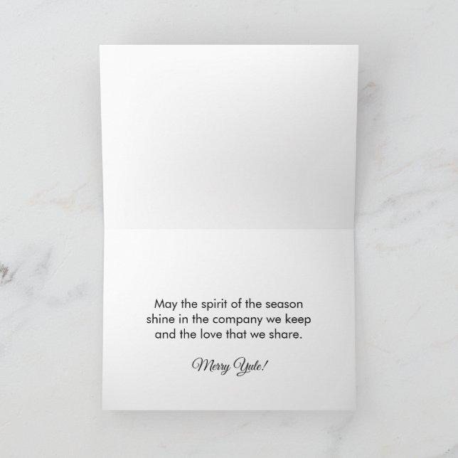 Merry Yule Holiday Card (Inside)