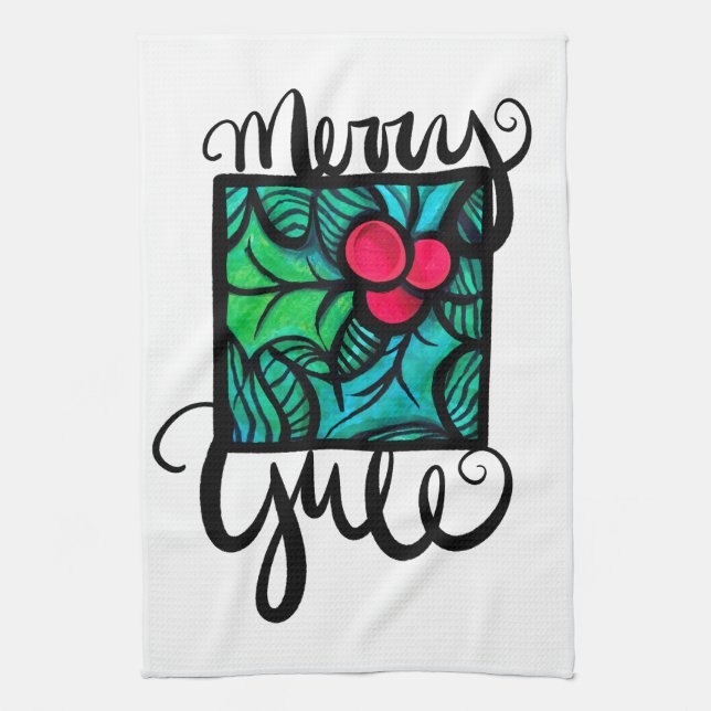 Merry Yule                                         Kitchen Towel (Vertical)