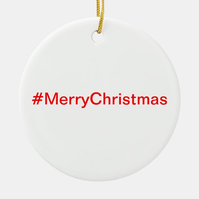 #MerryChristmas Ornament (Front)