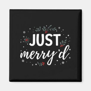 Merryd Matching Christmas Wedding Party Married Magnet