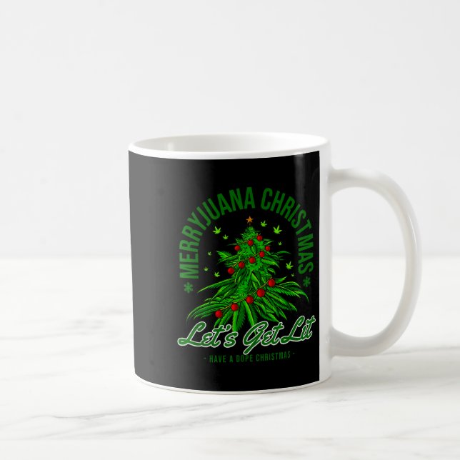 Merryjuana Christmas Christmas Weed T Roll  Coffee Mug (Right)
