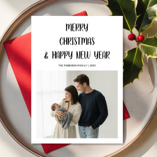 Merrys hristm Ca& Happy New Year Family Love Card