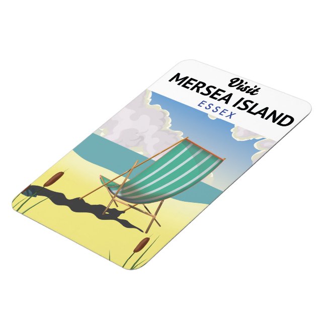Mersia island Essex travel poster Magnet (Left Side)