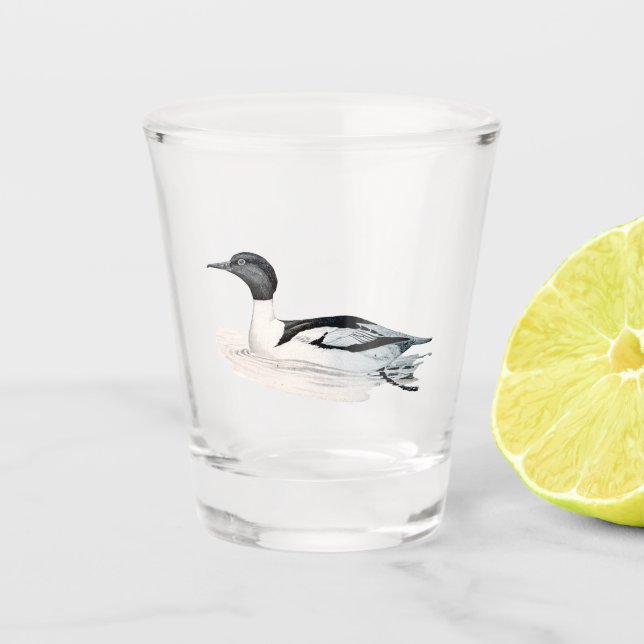 Merssenger Rare Bird Shot Glass (Front)