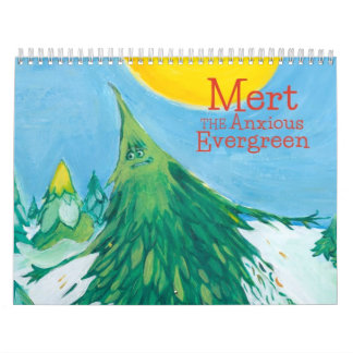Mert le calendrier à feuillage persistant soucieux