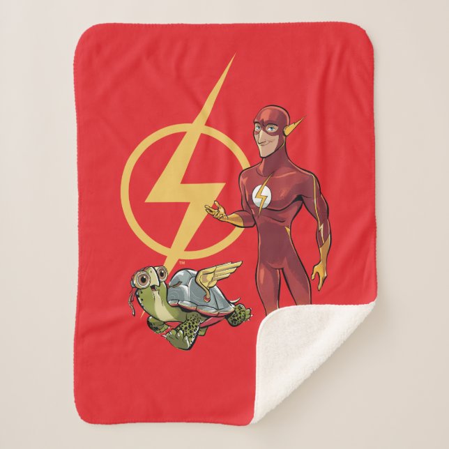 Merton & The Flash Sherpa Blanket (Front)
