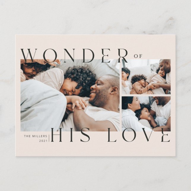 Merveille de sa carte postale de Noël d'amour (Devant)