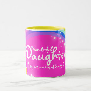 Merveilleuse fille arc-en-ciel mug rose