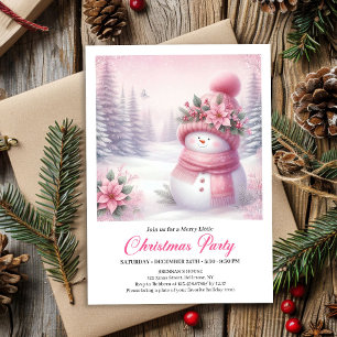 Merveilleuse invitation de Noël modifiable Bonhomm