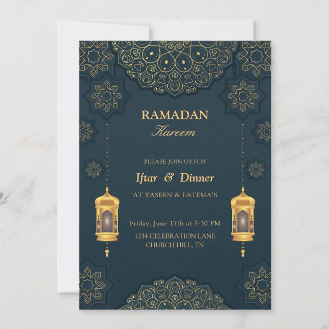 Merveilleuse invitation Iftar (Devant)