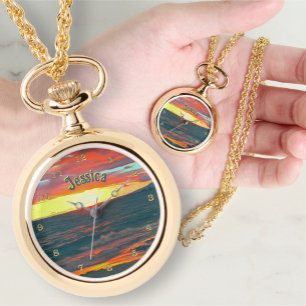 Merveilleuse Montre Collier Jour 1490