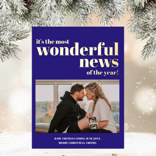 Merveilleuse nouvelle Grossesse Faire-part Noël