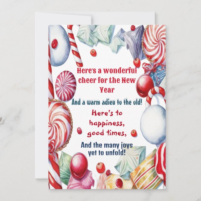 Merveilleuse Soirée pour la carte de bonbons pour  (Devant)