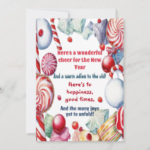Merveilleuse Soirée pour la carte de bonbons pour 