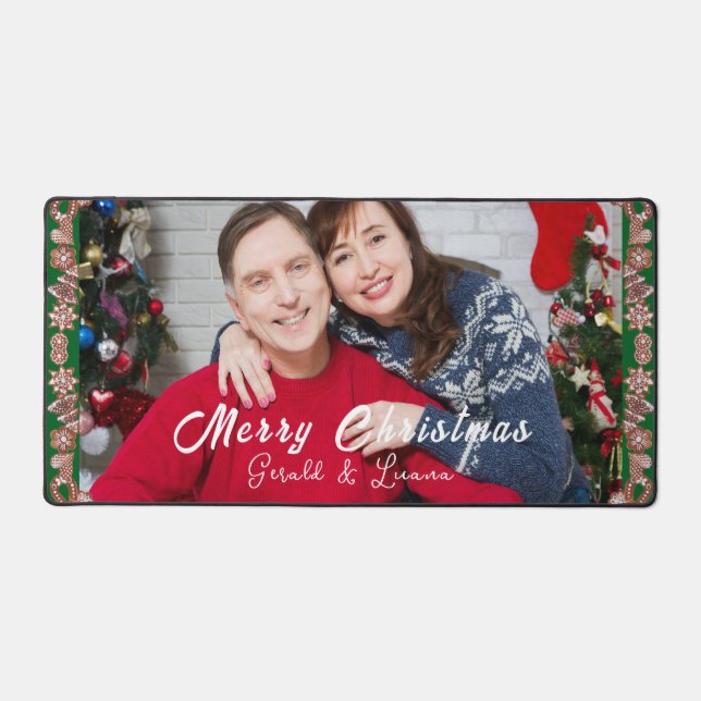 Merveilleux couple Joyeux Noël Photo (Recto)