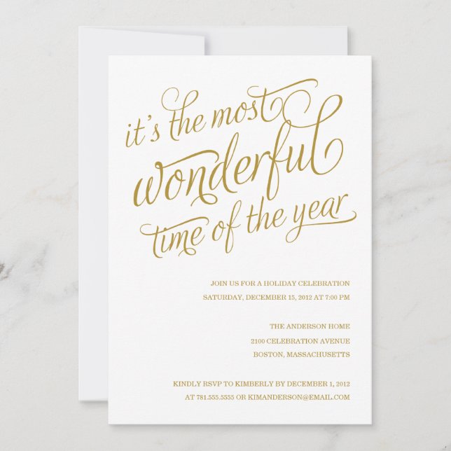 MERVEILLEUX| INVITATIONS DE FÊTE (Devant)