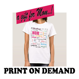 Merveilleux Meilleure Mère Mot Cloud T-shirt