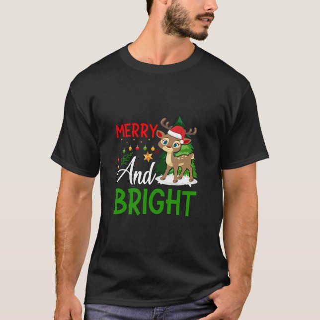 mery and bright design T-Shirt (Front)