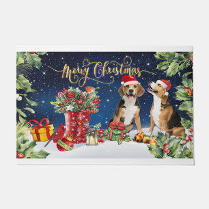 Mery Christmas Dog, Dog Lover, Dog Gift New Year Doormat