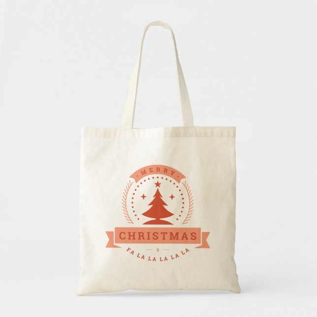Mery Christmas Rad Design Tote Bag (Front)