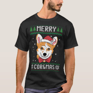 Mery Corgmas Corgi Ugly Christmas Sweater Santa Co