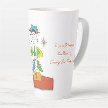'Meryl' - Tune In Yoga Latte Mug
