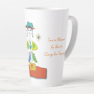'Meryl' - Tune In Yoga Latte Mug