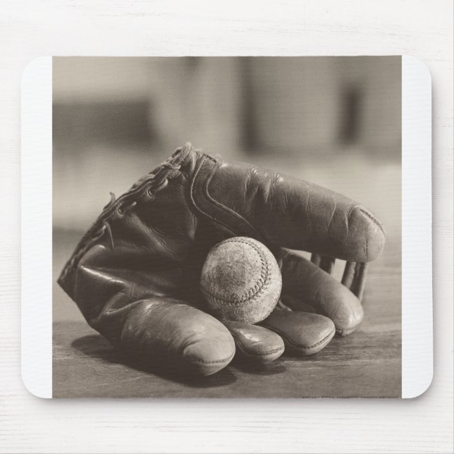 MES01BWD1 Ball in Mitt.tif Mouse Pad (Front)