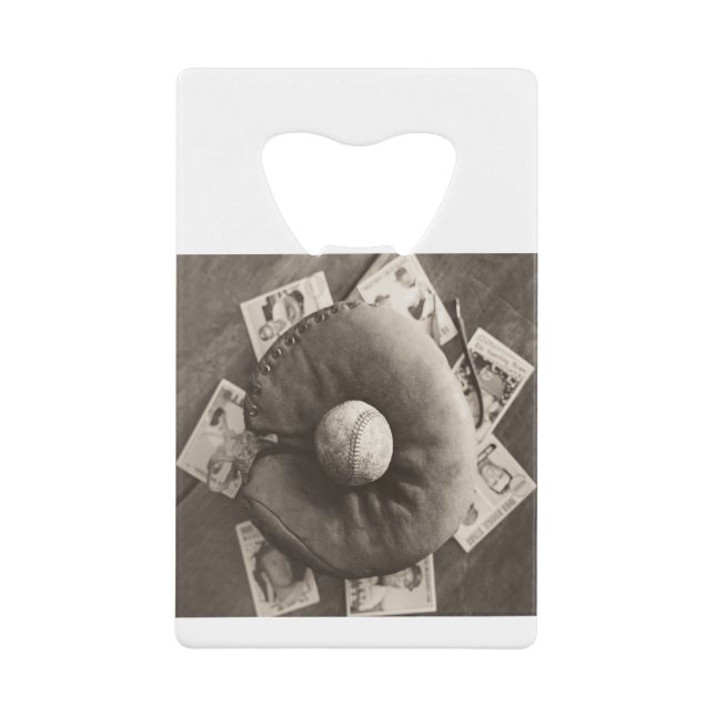 MES01BWD3 Baseball Cards.tif Credit Card Bottle Opener (Front)